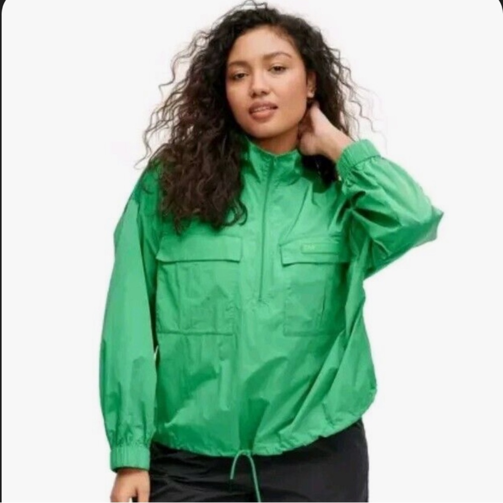 Green Windbreaker Jacket - Picture 3 of 5
